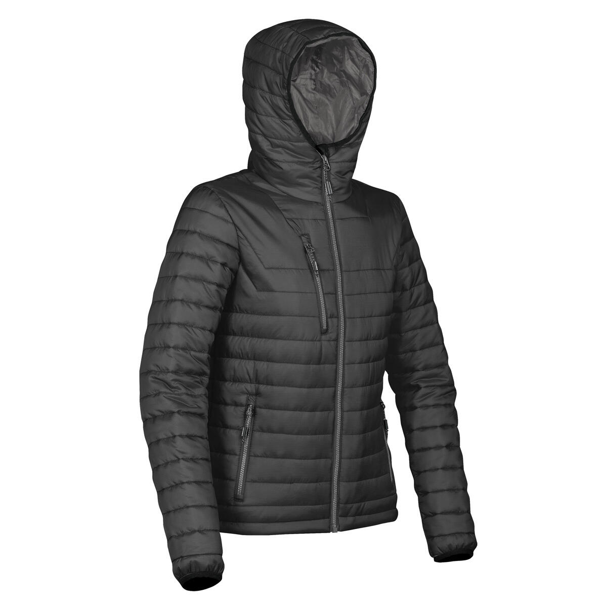 Womens/Ladies Gravity Thermal Jacket (Black/Charcoal) 3/3