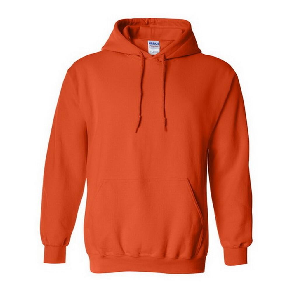 GILDAN Heavy Blend Adult Unisex Hooded Sweatshirt / Hoodie (Orange)
