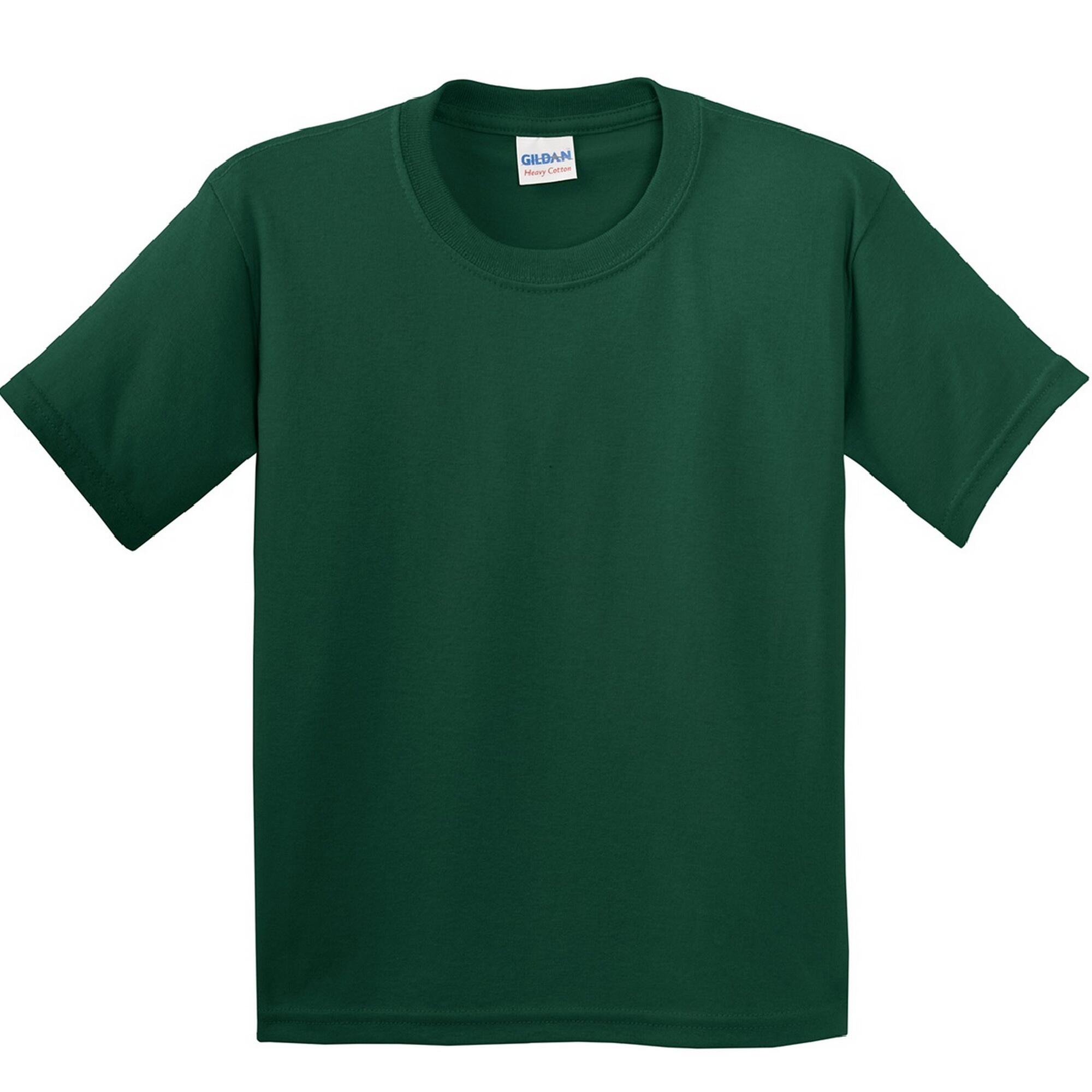 GILDAN Youth Unisex Heavy Cotton TShirt (Forest Green)