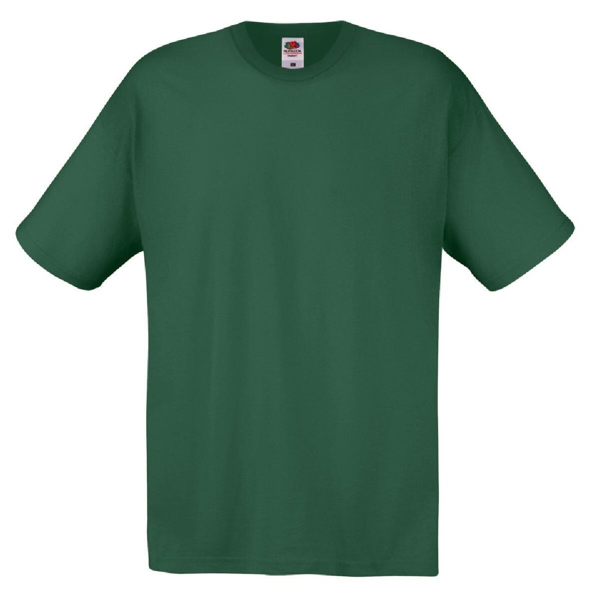 FRUIT OF THE LOOM Mens Original TShirt (Bottle Green)