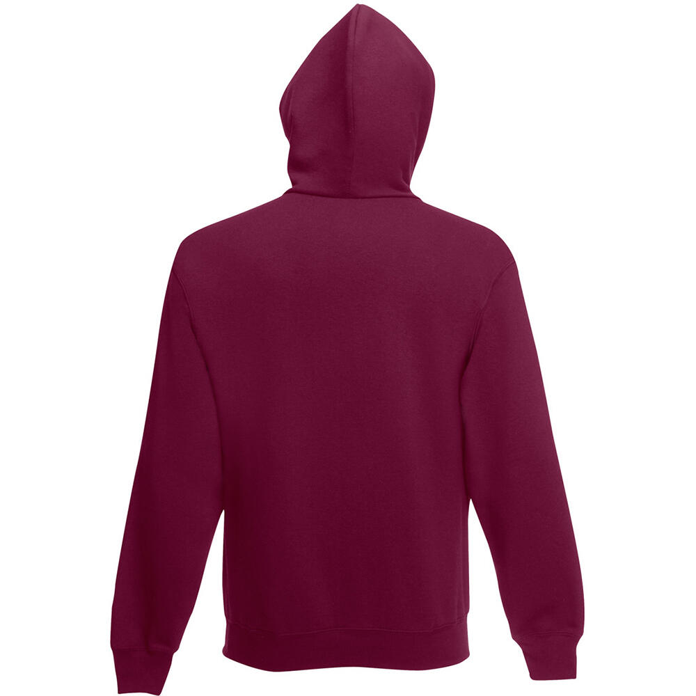 Kapuzenjacke Herren Burgunder 2/2