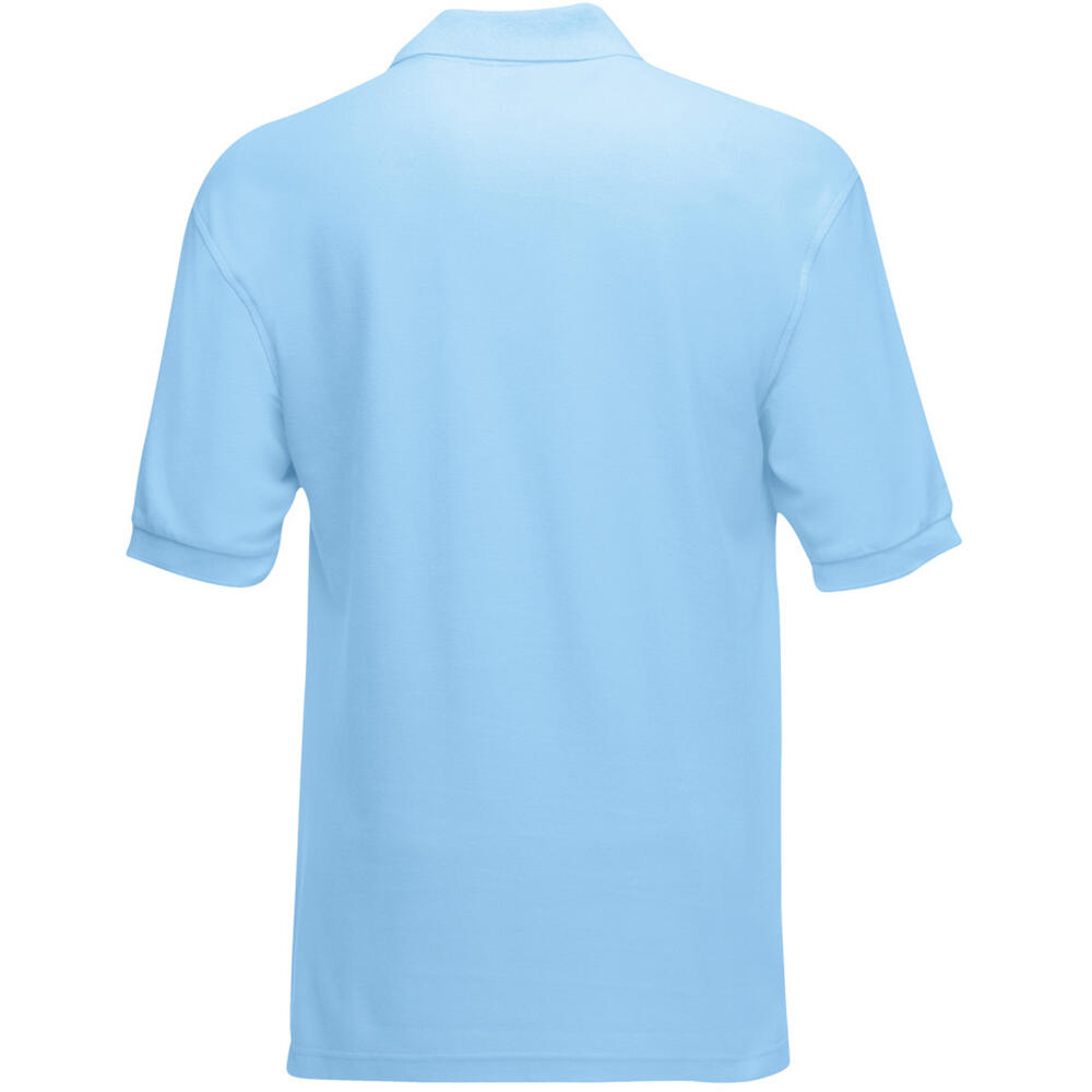 Premium Mens Short Sleeve Polo Shirt (Sky Blue) 2/2