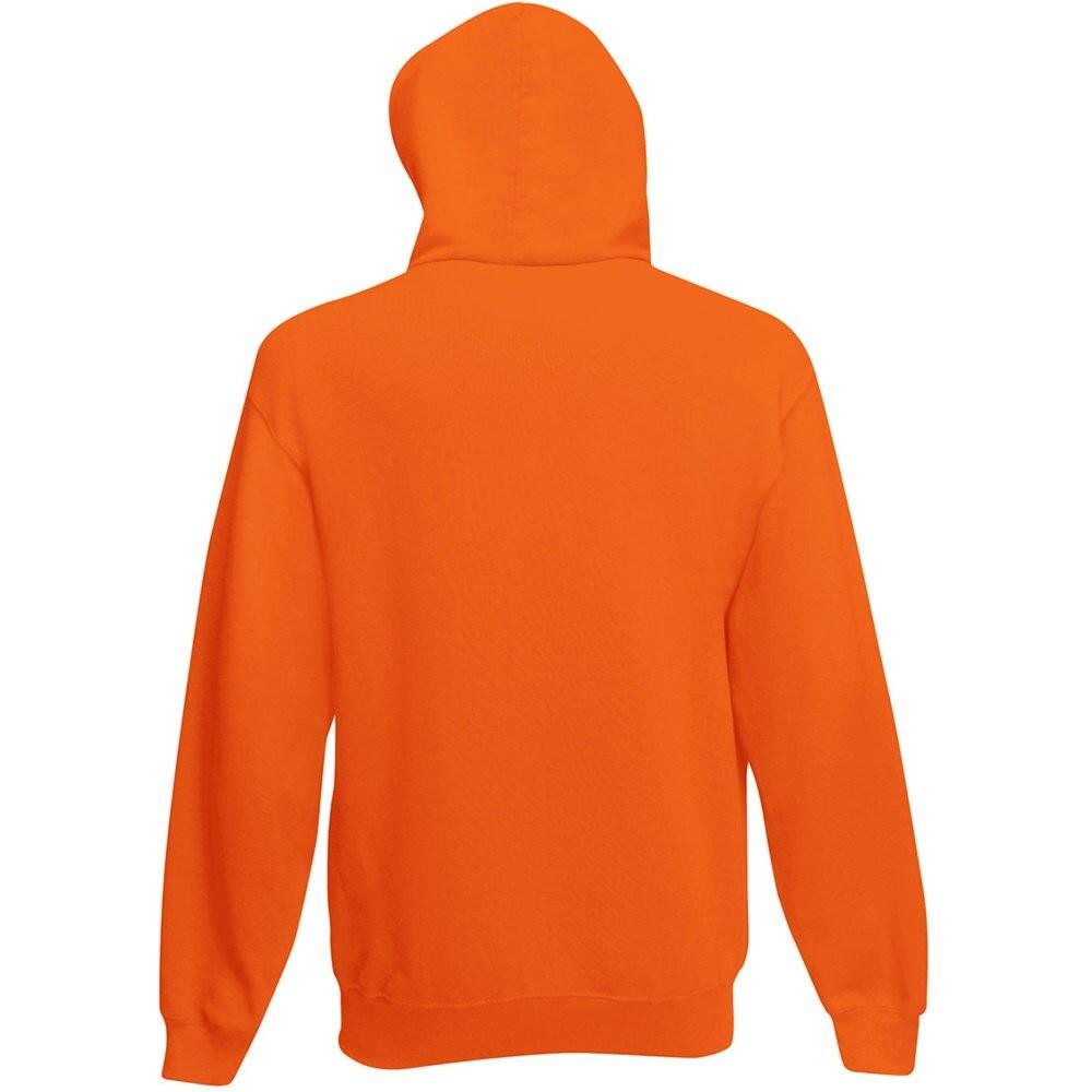 Mens Hooded Sweatshirt / Hoodie (Orange) 2/2