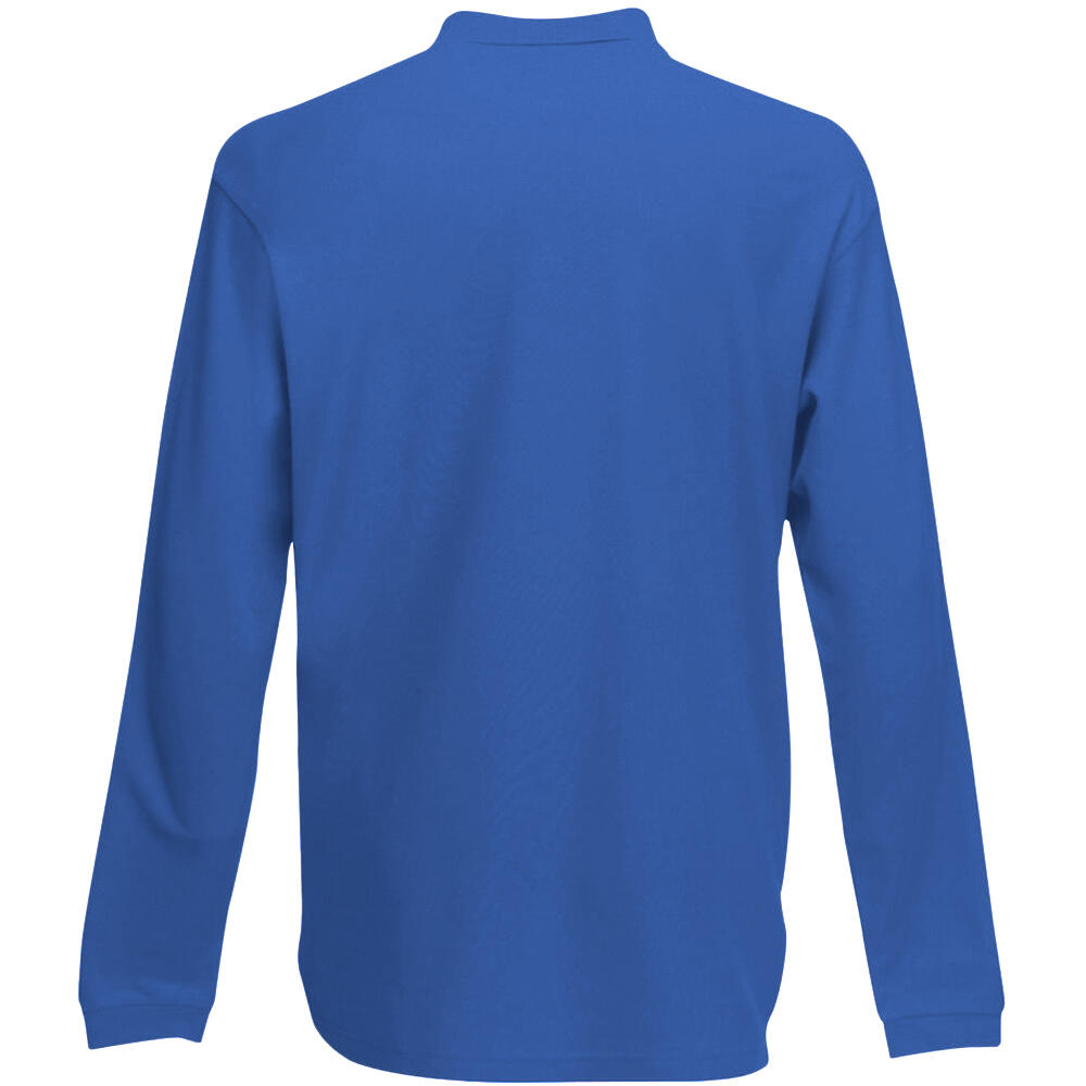 Polo Shirt, Langarm Kinder Königsblau 2/2
