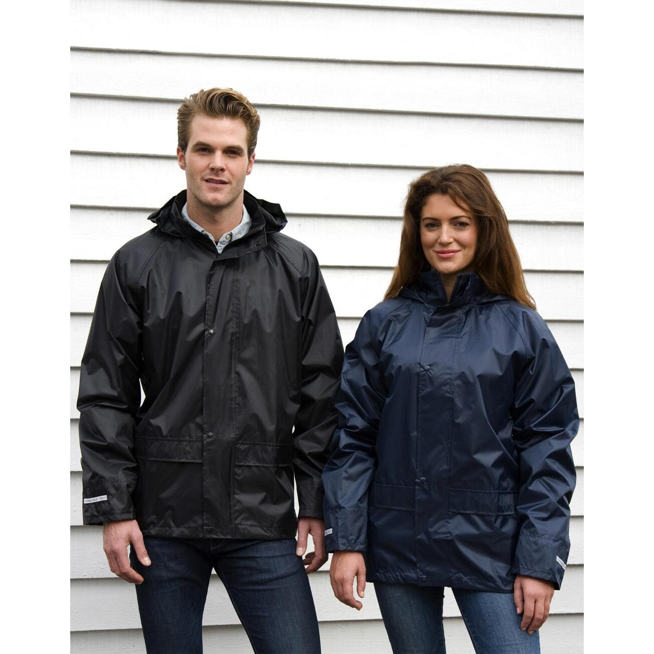 Mens Core Stormdri Rain Over Jacket (Black) 4/5