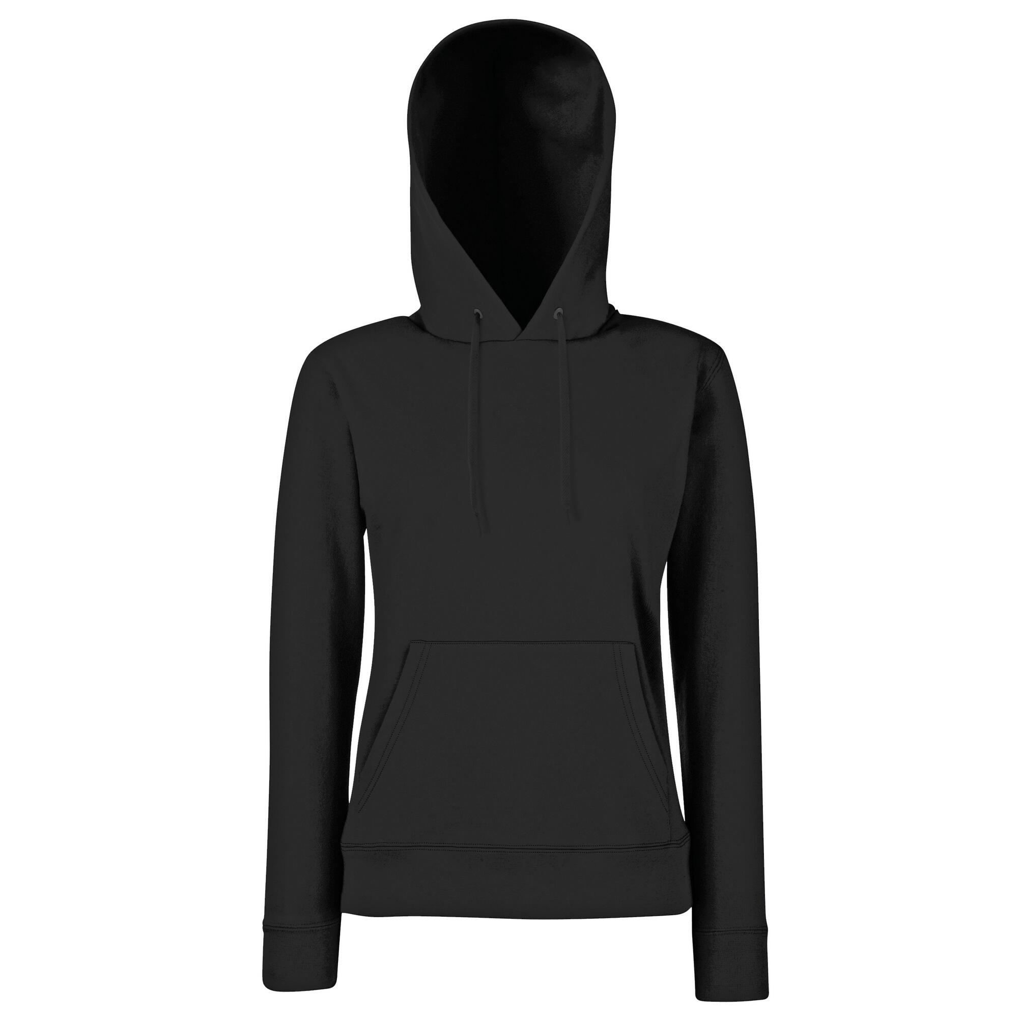 Lady Fit Pullover mit Kapuze Damen Schwarz 3/3