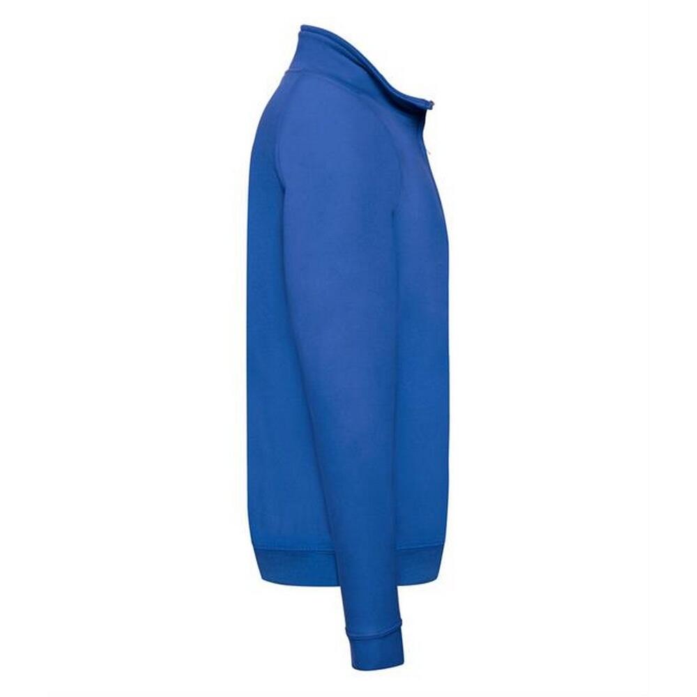 Mens Zip Neck Sweatshirt (Royal) 3/3