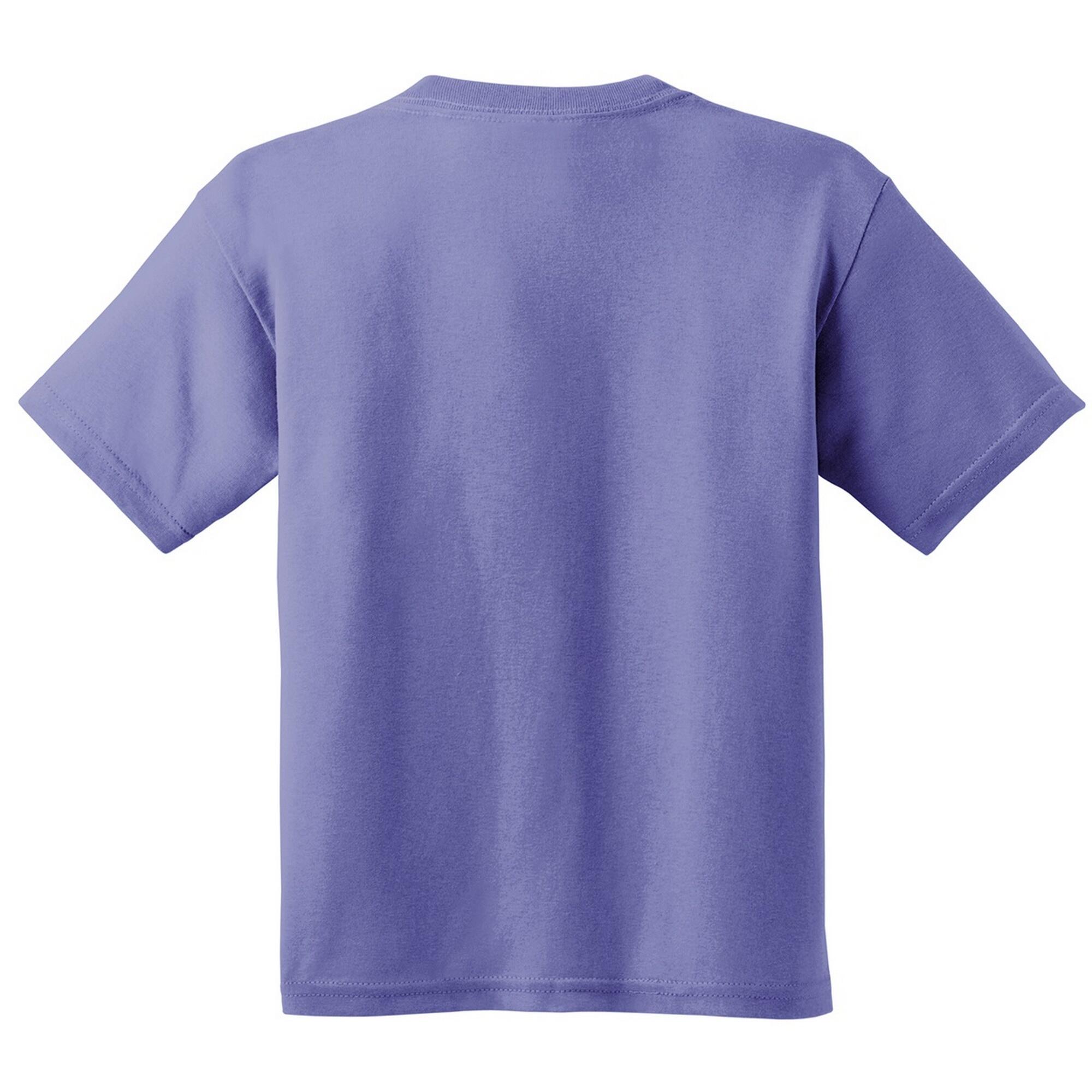 Maglietta In Cotone Unisex Bambini Gildan Violetta 2/2