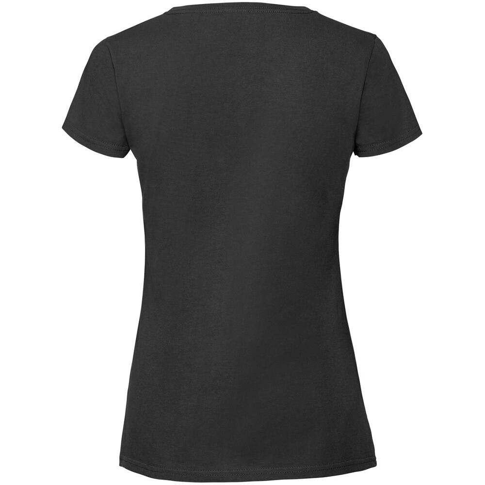 Premium TShirt Damen Tiefschwarz 2/3