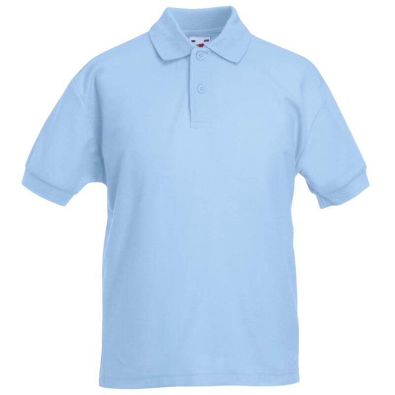 Polo Shirt, Kurzarm (2 StückPackung) Kinder Himmelblau