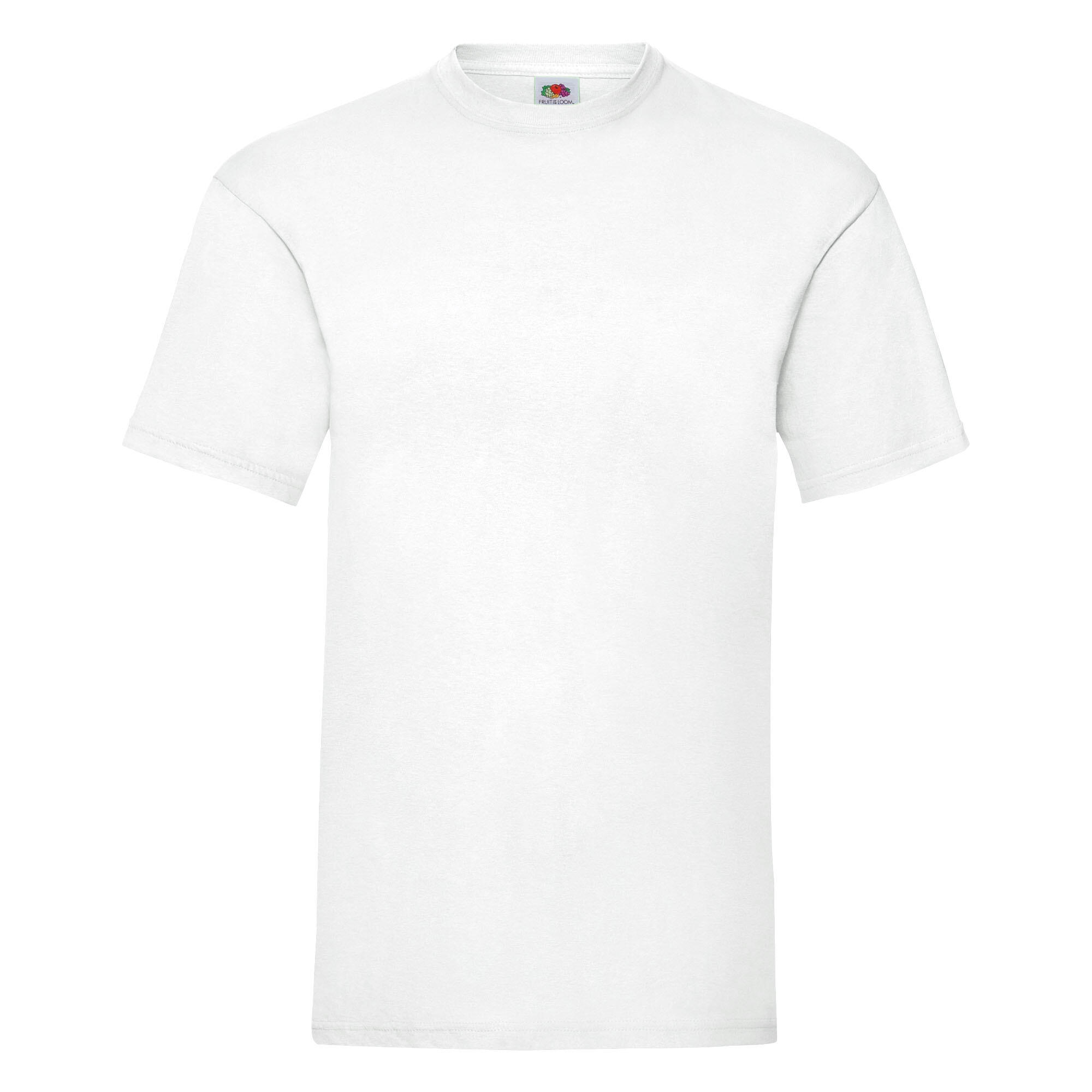 FRUIT OF THE LOOM Mens Valueweight Short Sleeve TShirt (White)
