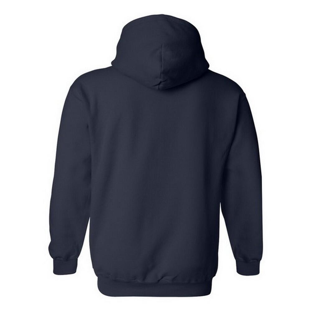 Felpa Con Cappuccio Uomo Gildan Blu Navy 2/3