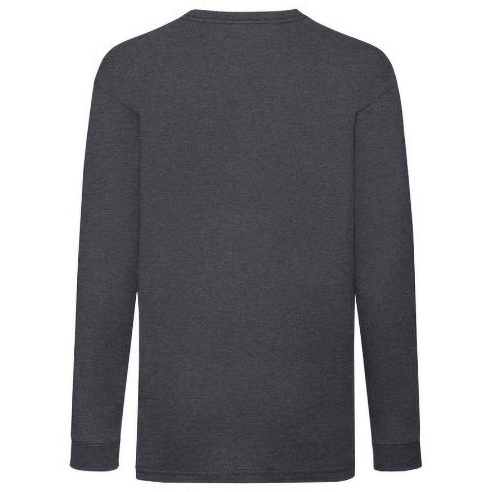 TShirt, langarm (2 StückPackung) Kinder Dunkelgrau meliert 3/4