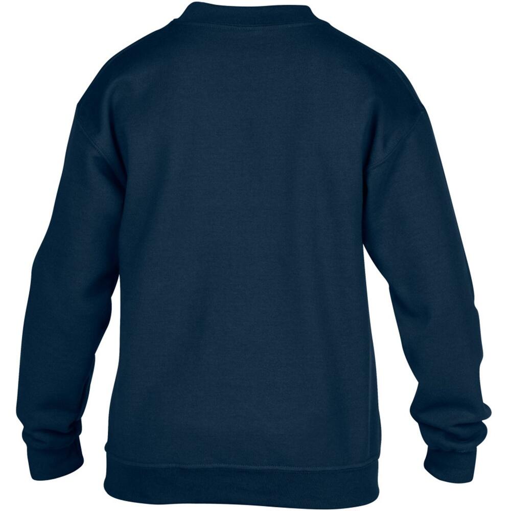 Felpa Invernale Girocollo Bambini Gildan Blu Navy 3/4