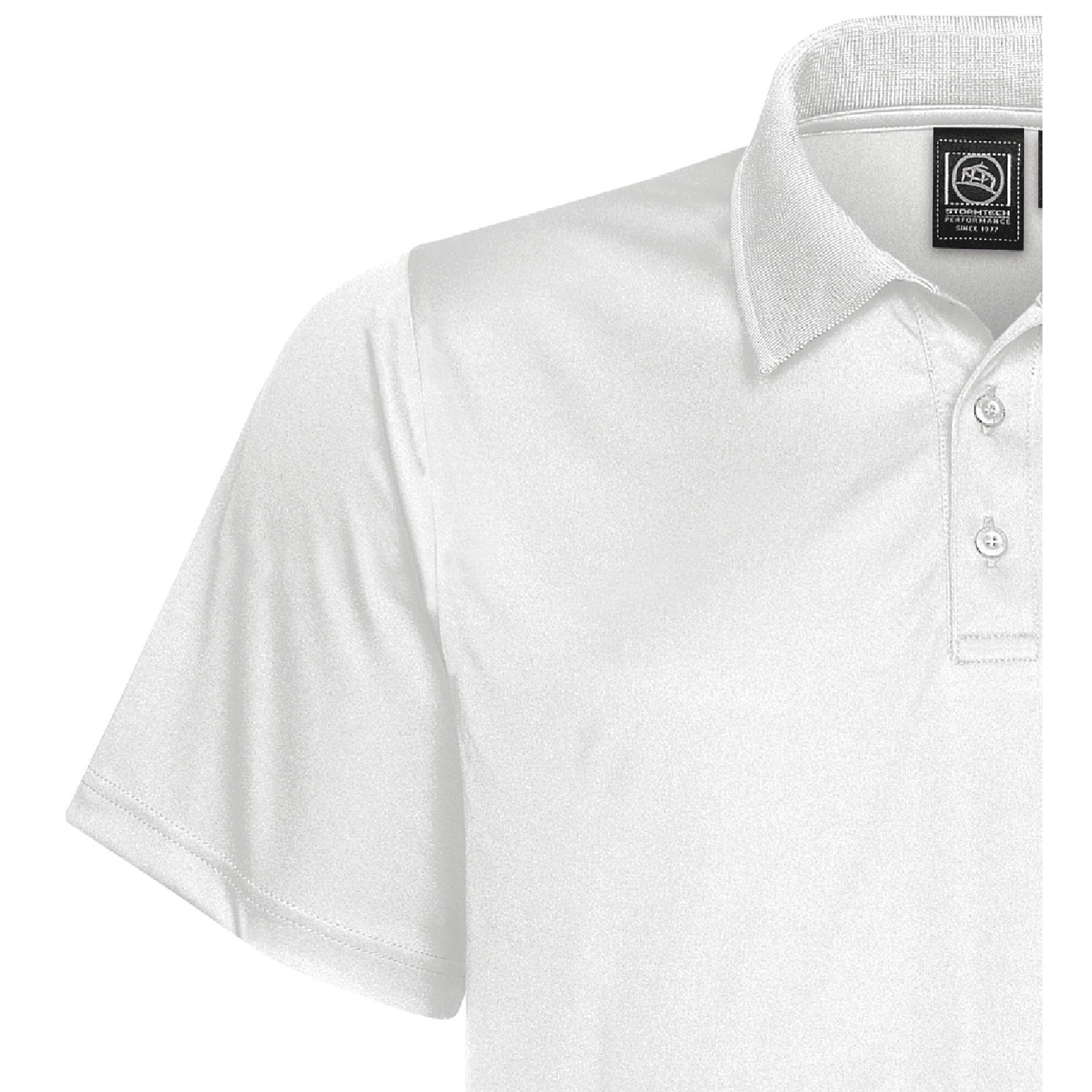 Mens Eclipse H2XDry Pique Polo (White) 2/2