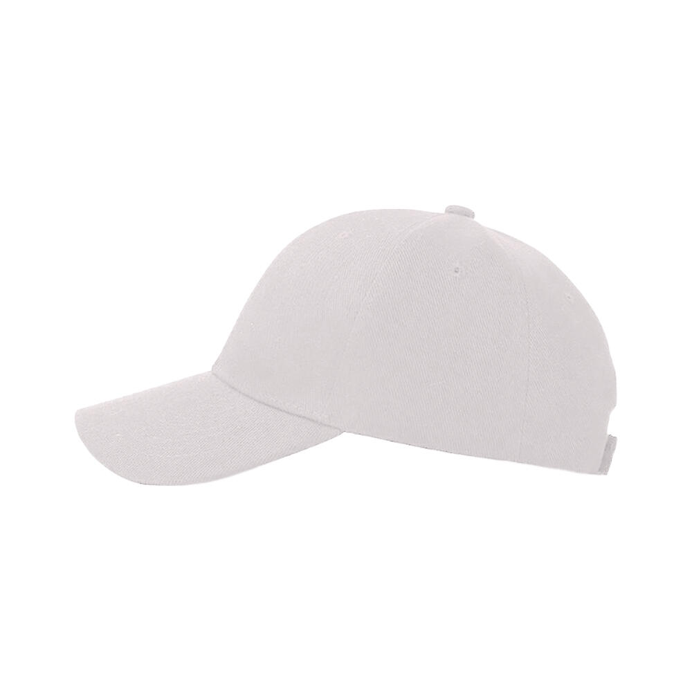Baseball Kappe einfärbig (2 StückPackung) Damen und Herren Weiß 2/3