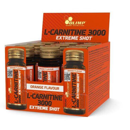 L-carnitine | Boîte L-carnitine 3000 Extreme Shot (9x25ml) | Orange