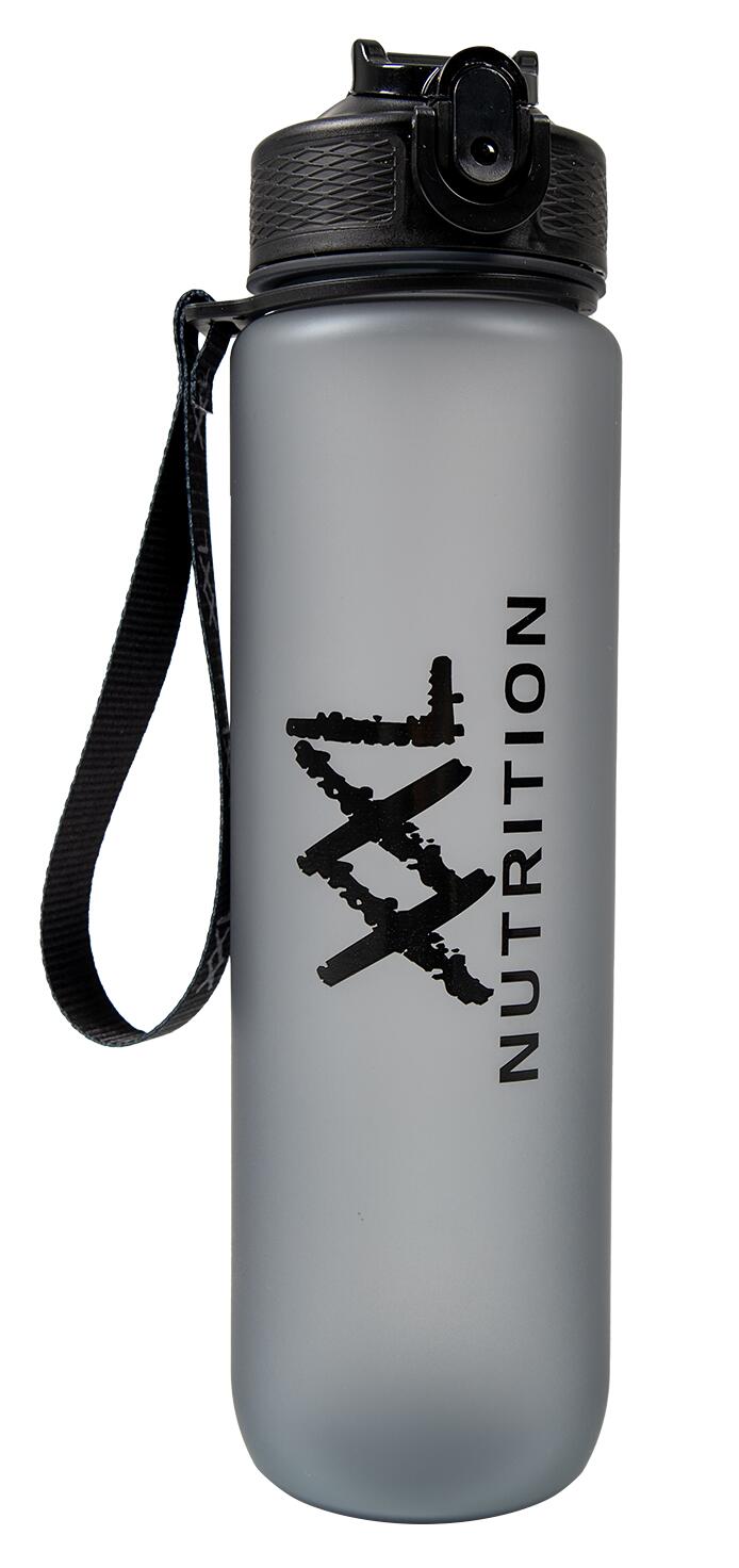 XXL NUTRITION Hydrate Bottle - Waterfles met Drinktuit en Rietje - Zwart - 1000ml