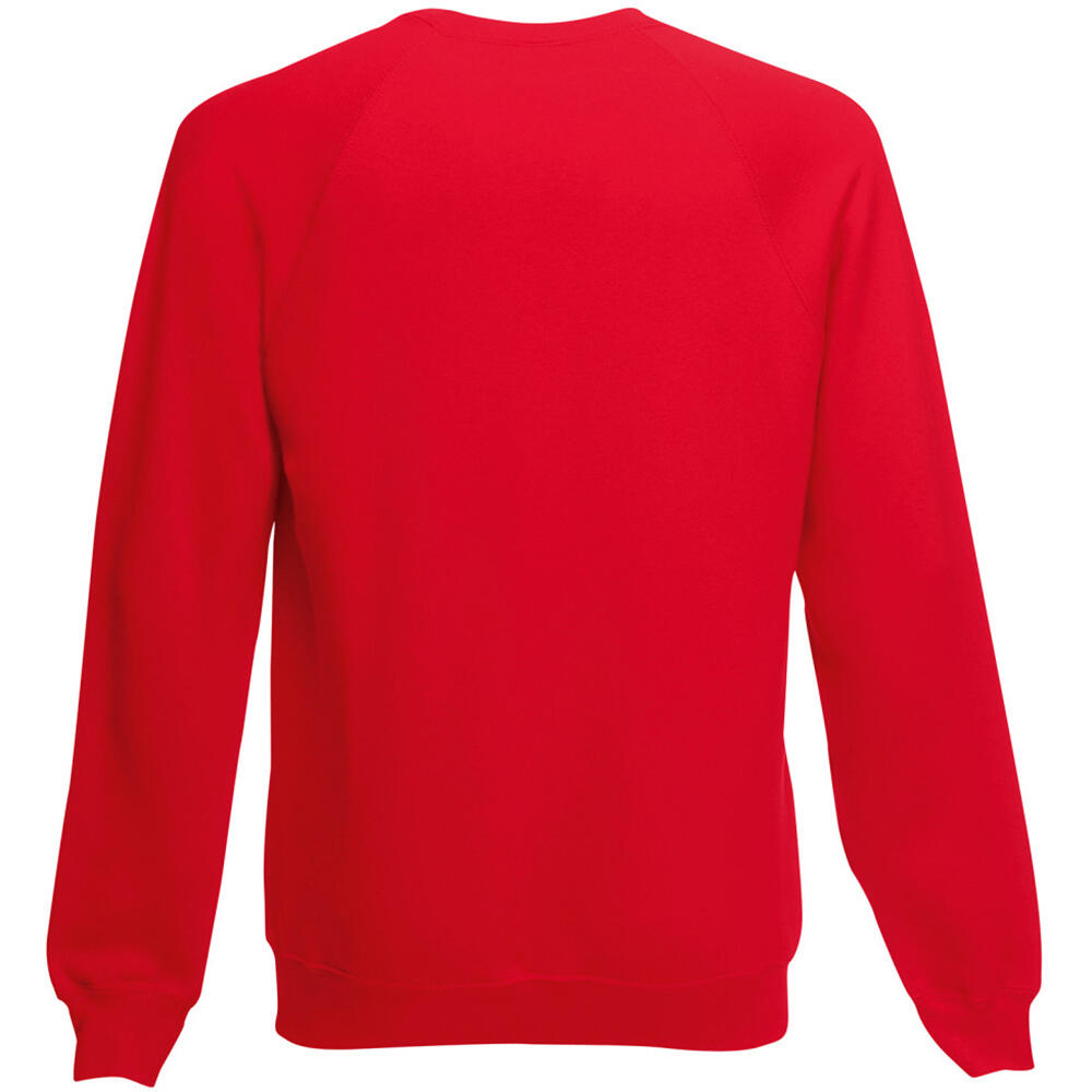 Childrens Unisex Raglan Sleeve Sweatshirt (Red) 2/2
