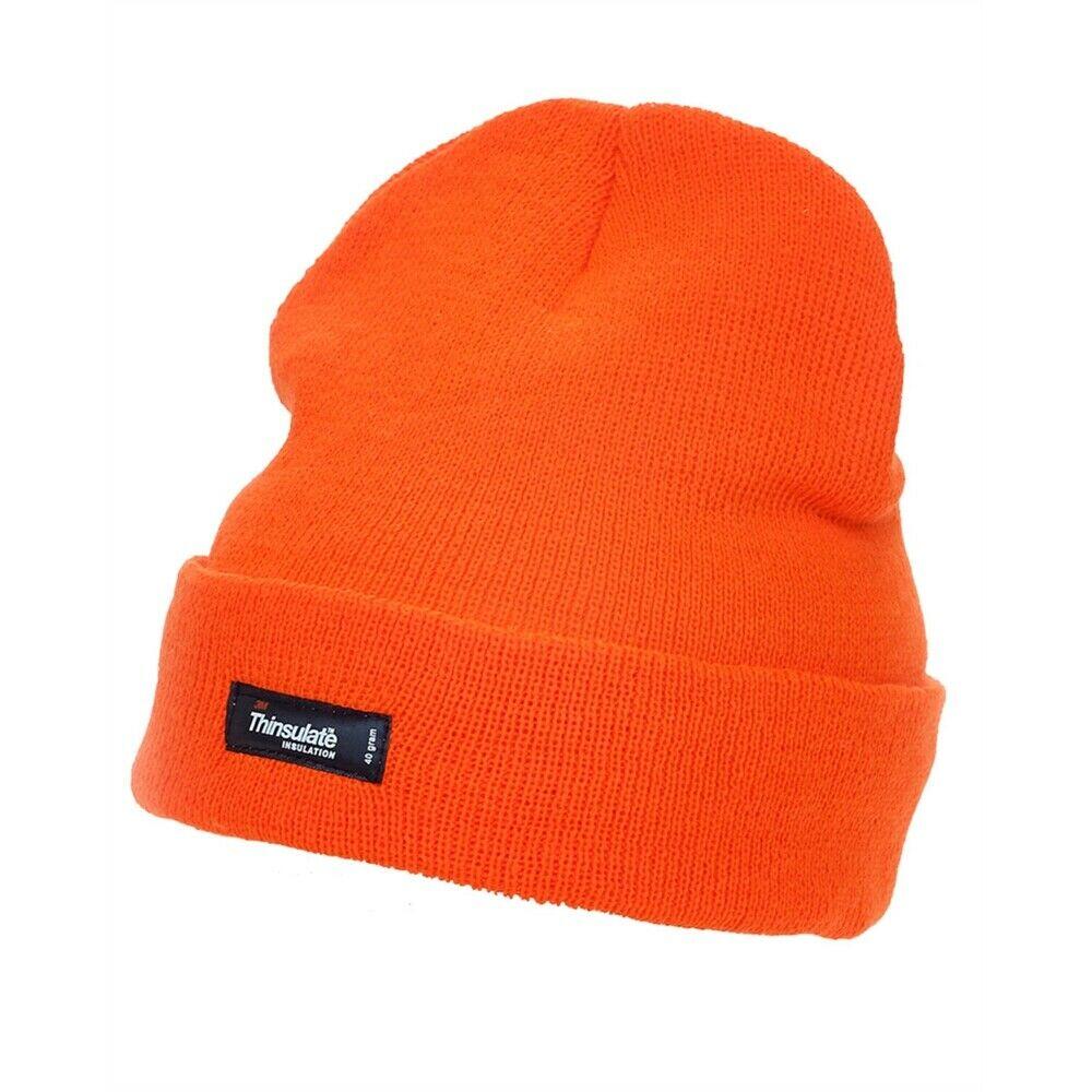 YOKO Unisex HiVis Thermal 3M Thinsulate Winter Hat (Hi Vis Orange)