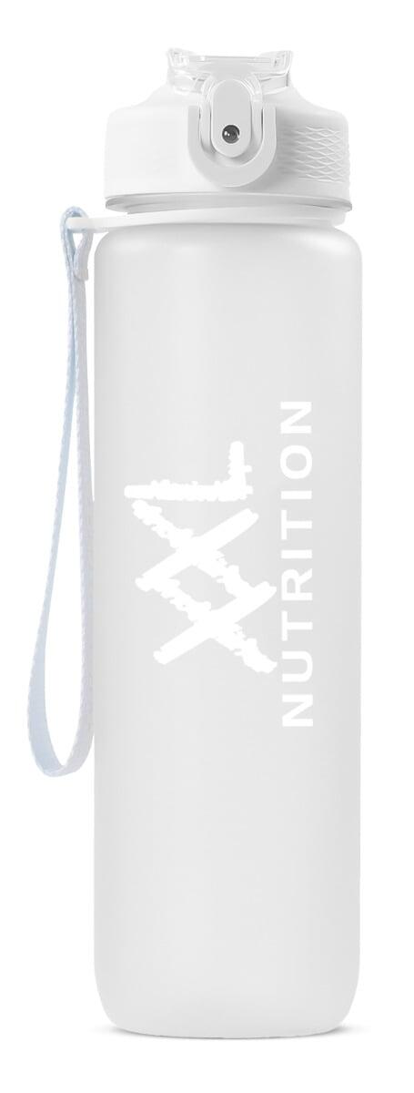 XXL NUTRITION Hydrate Bottle - Waterfles met Drinktuit en Rietje - Wit - 1000ml