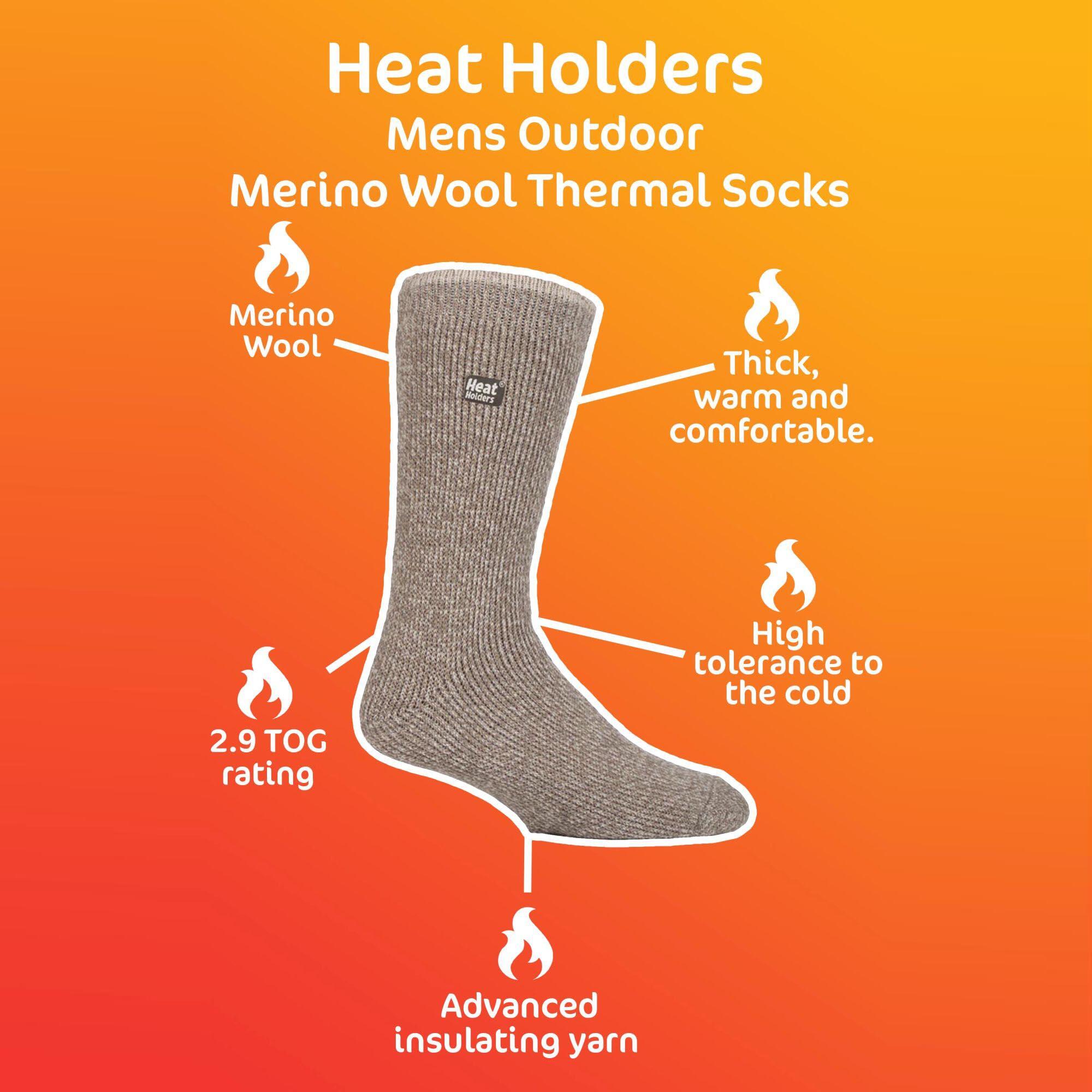 Thermosocken Heat Holders Herren Merinowolle 6/6