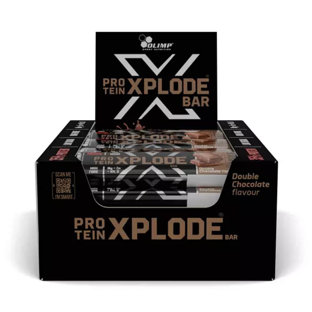 OLIMP SPORT Eiwitrepen - Eiwit Xplode Reep (25x40g) - Dubbele Chocolade