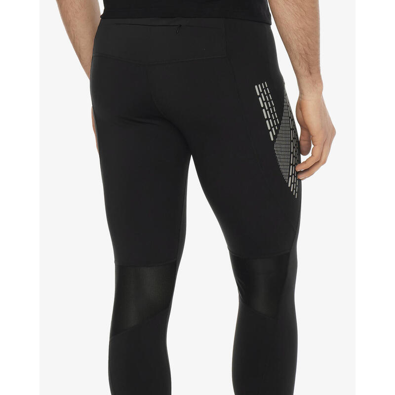 Leggings de fitness synthétiques noirs pour hommes
