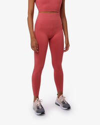 Legging femme terracotta en matière synthétique pour le fitness