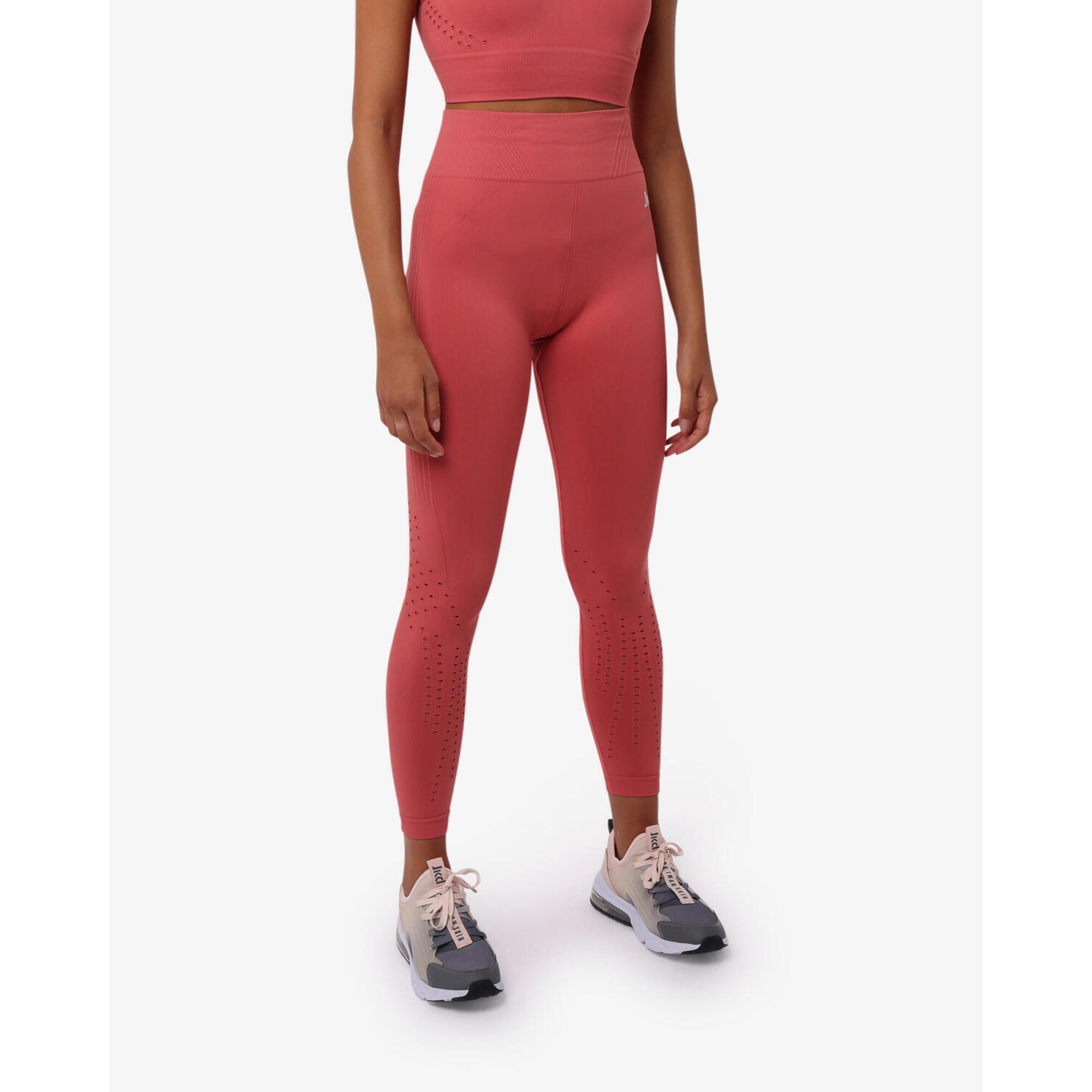 Jaked - Legging Femme Terracotta En Matière Synthétique Pour Le Fitness - Legging - Orange|rouge - 38 S - Decathlon