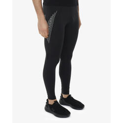 Leggings de fitness synthétiques noirs pour hommes