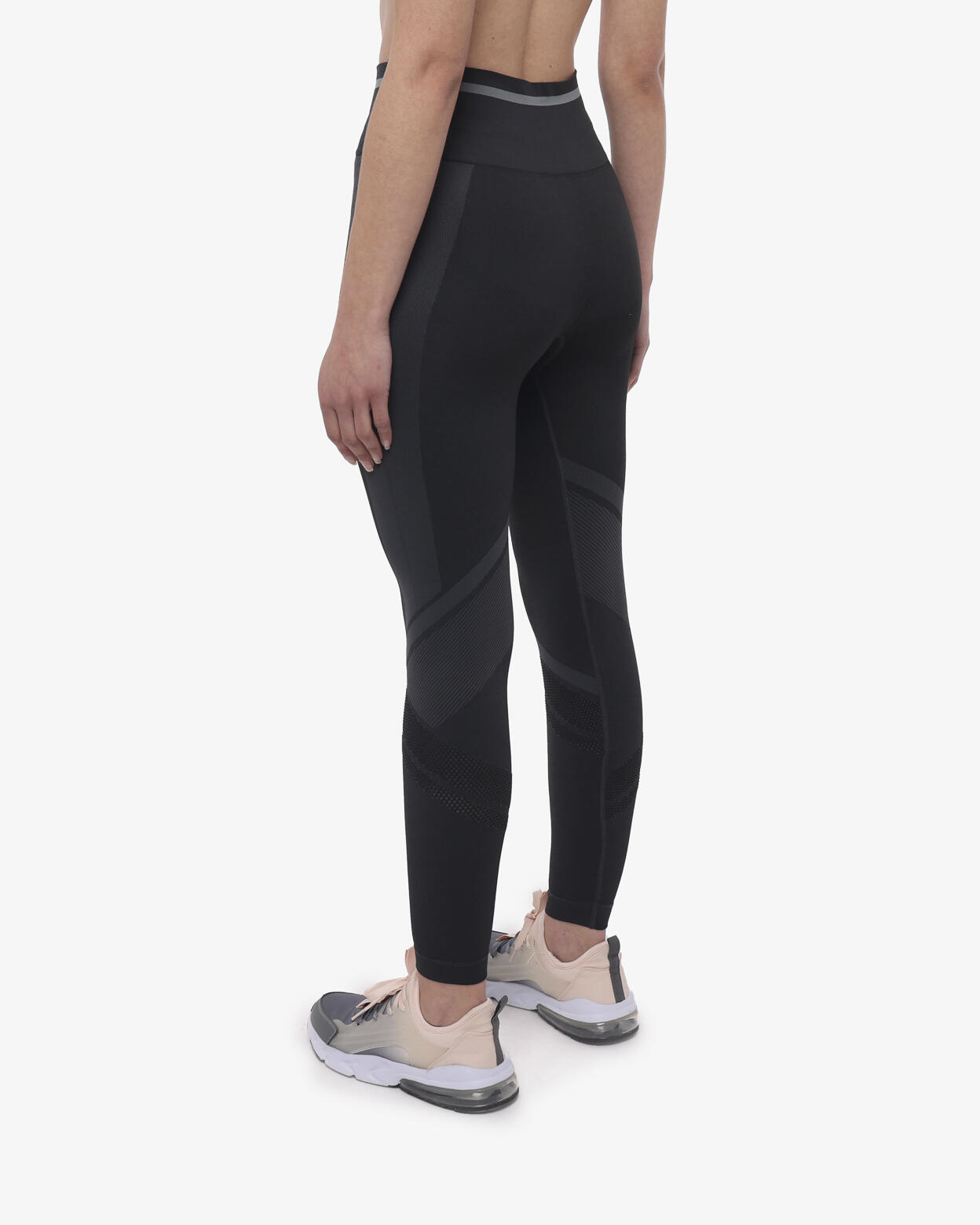 leggings  grigio scuro da donna in mat. sintetico da fitness 5/5