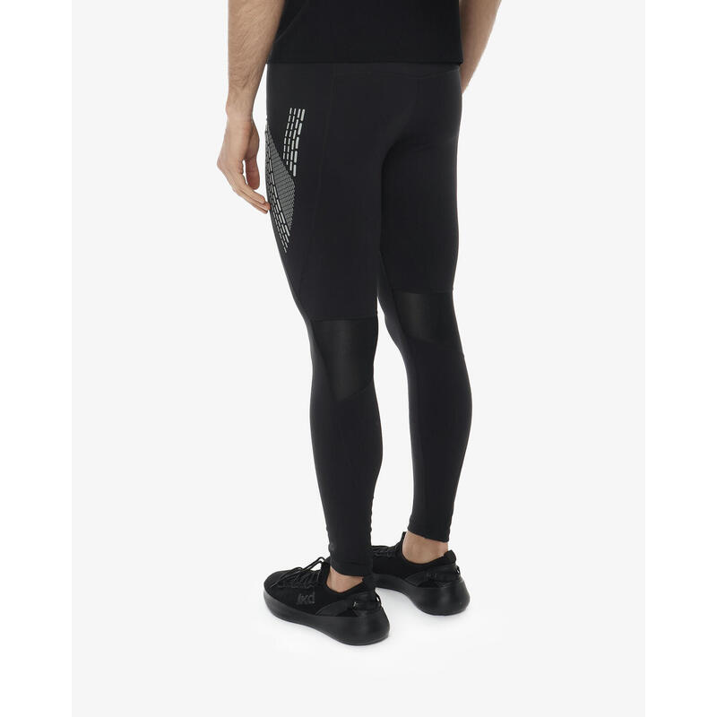 Leggings de fitness synthétiques noirs pour hommes