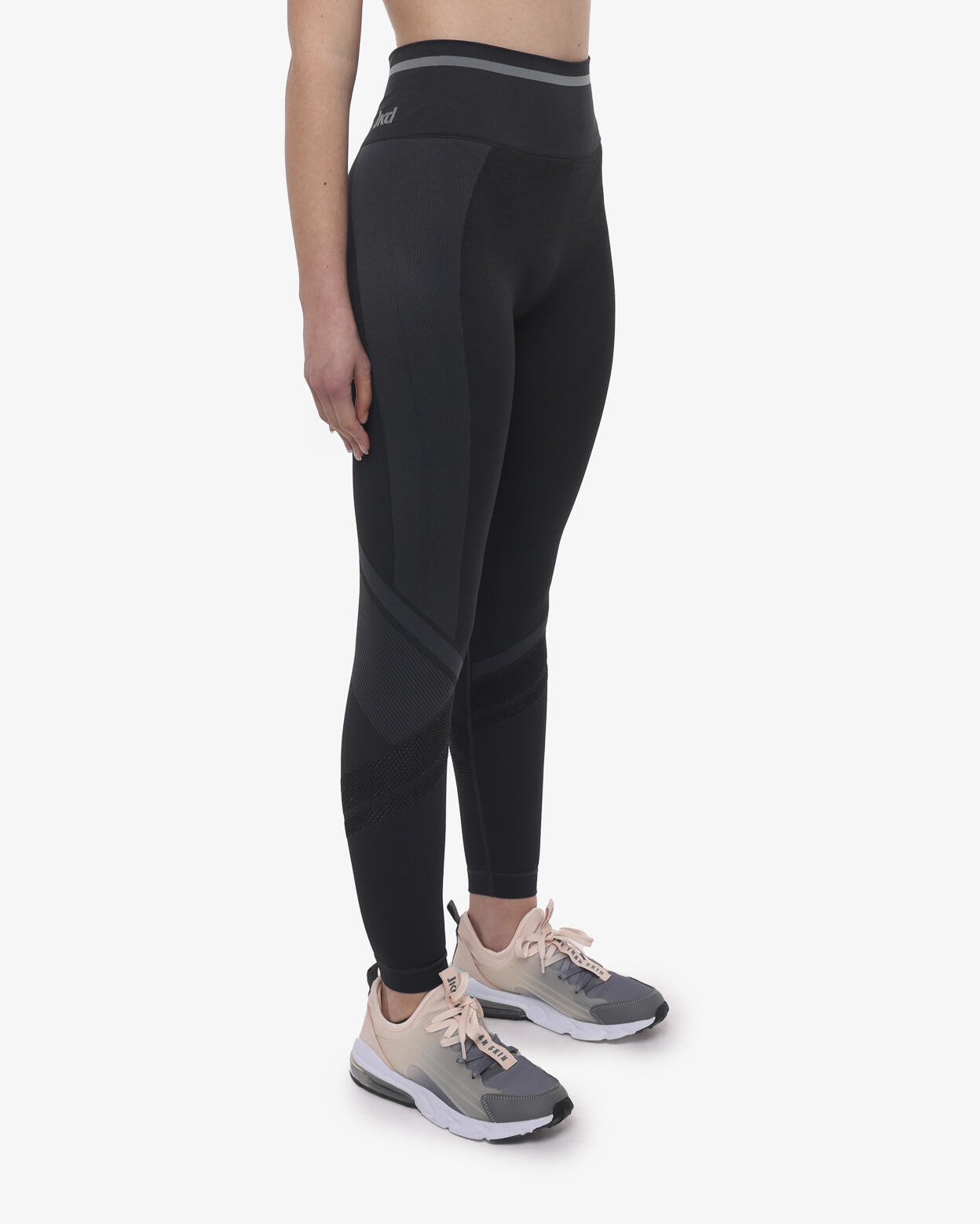 leggings  grigio scuro da donna in mat. sintetico da fitness 1/5