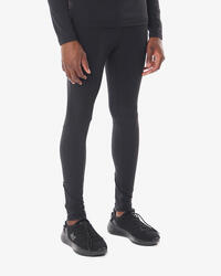 Leggings de fitness synthétiques noirs pour hommes