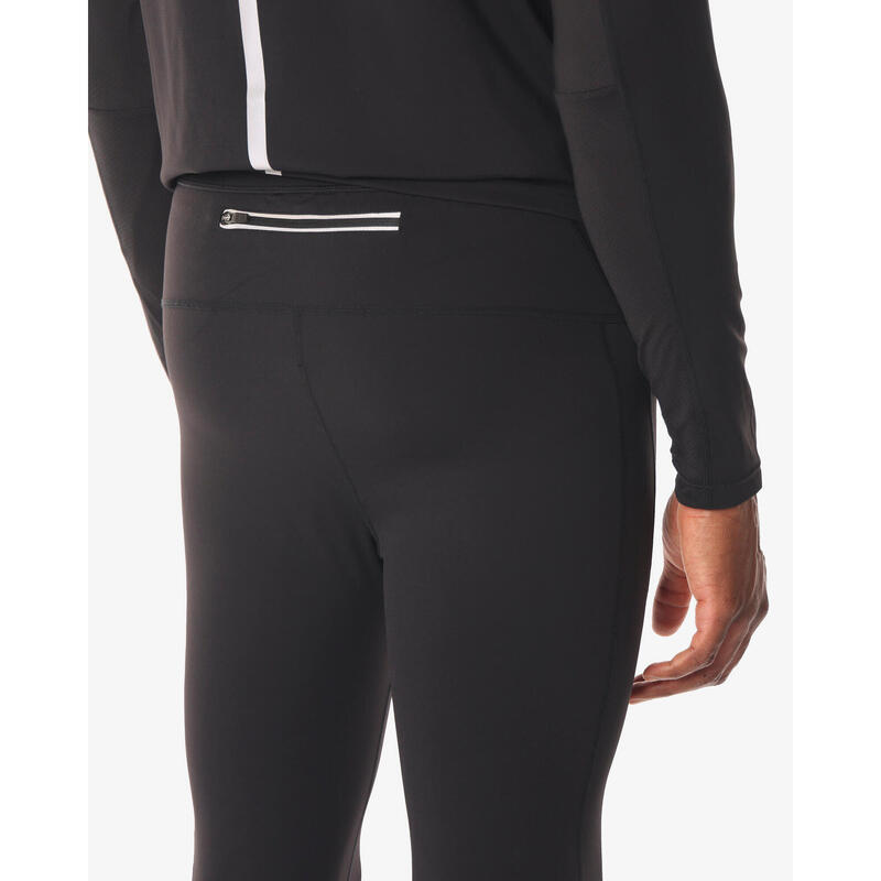 Leggings de fitness synthétiques noirs pour hommes
