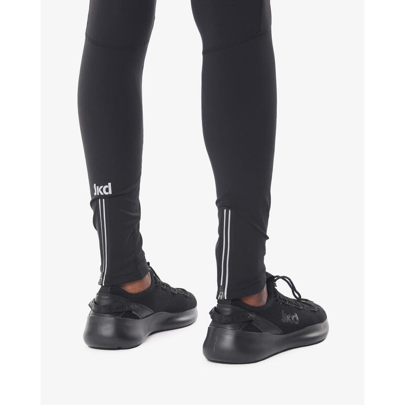 Leggings de fitness synthétiques noirs pour hommes