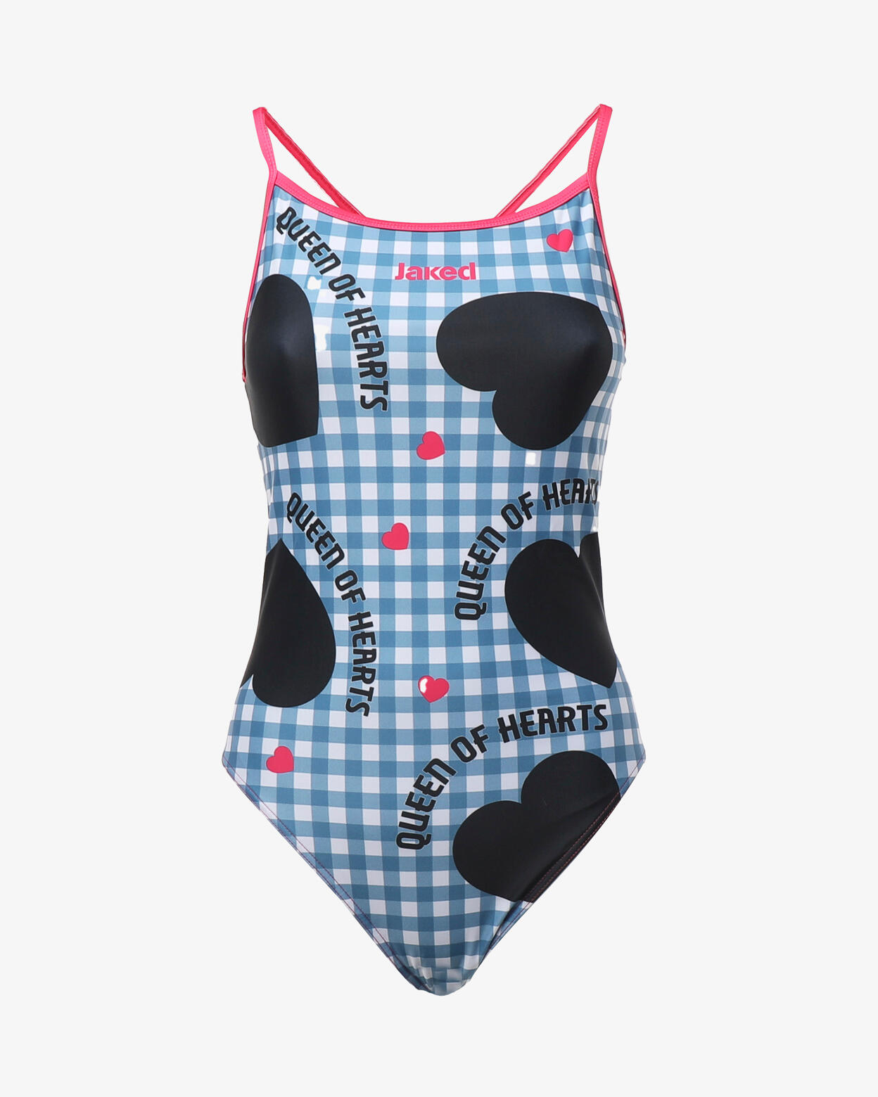 Bañador de mujer de material sintético azul claro y multicolor para natación. 5/5