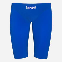 Maillot de bain synthétique noir et jaune pour homme