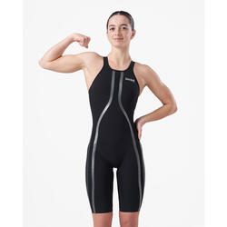 maillot de bain synthétique noir pour femme