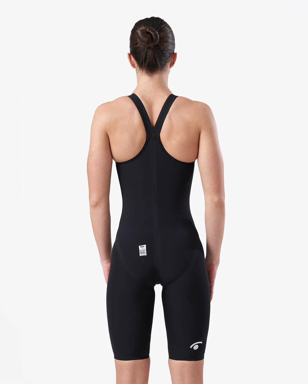 zwart synthetisch zwempak voor dames 2/4