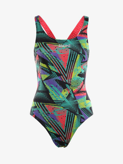 costume da piscina verde acqua da donna in mat. sintetico da nuoto