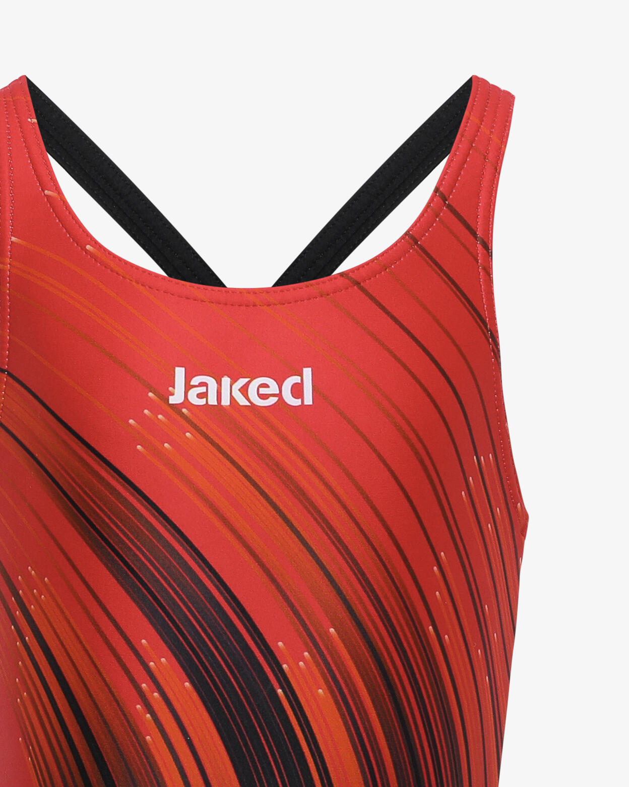 maillot de bain corail pour fille en matière synthétique pour la natation 3/4