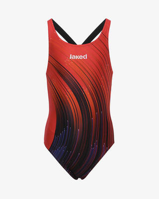 Turquoise badpak voor meisjes in synthetisch materiaal om te zwemmen