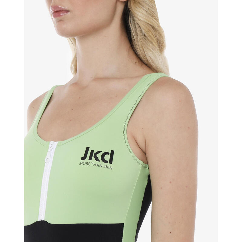 Maillot de bain femme synthétique papaye et noir JAKED | Decathlon
