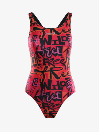 Maillot de bain mat rose pour femme. natation synthétique