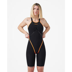 maillot de bain synthétique noir pour femme