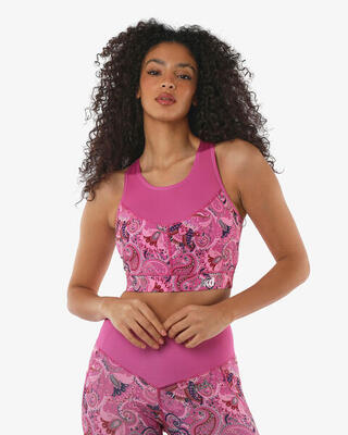 Dames blauwe synthetische fitness tanktop