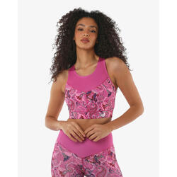 débardeur de fitness synthétique bleu pour femme