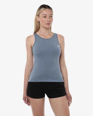 Zwarte katoenen fitness tanktop voor dames